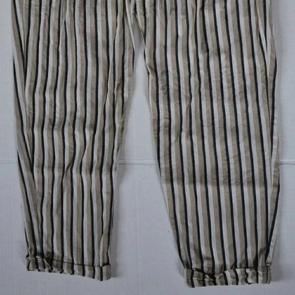 Striped Pants with Tie up  Waist - Picture 3 of 9